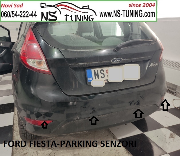 ford fiesta crna 2014 2015 2016 2017 parking senzori ugradnja montaza servis ns tuning novi sad